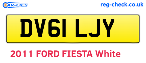 DV61LJY are the vehicle registration plates.