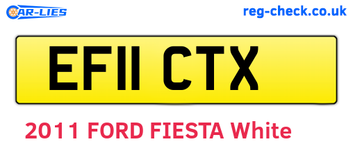 EF11CTX are the vehicle registration plates.