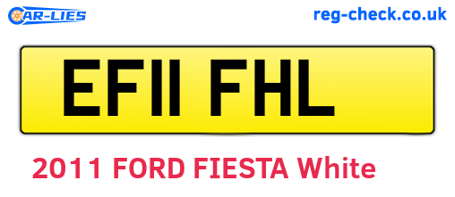 EF11FHL are the vehicle registration plates.