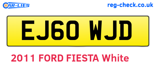 EJ60WJD are the vehicle registration plates.