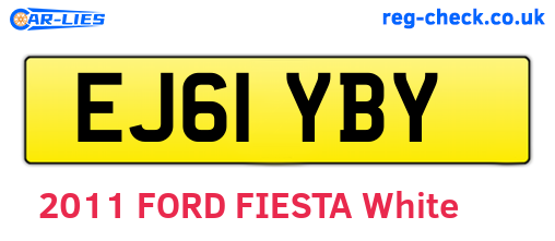 EJ61YBY are the vehicle registration plates.