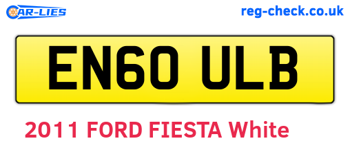 EN60ULB are the vehicle registration plates.