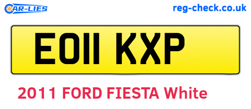 EO11KXP are the vehicle registration plates.