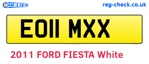 EO11MXX are the vehicle registration plates.