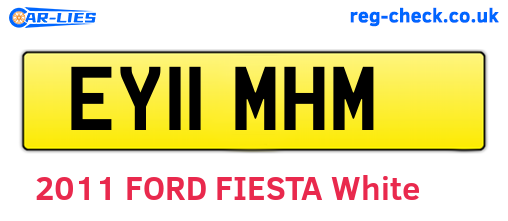 EY11MHM are the vehicle registration plates.