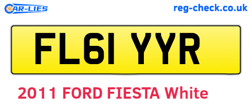 FL61YYR are the vehicle registration plates.