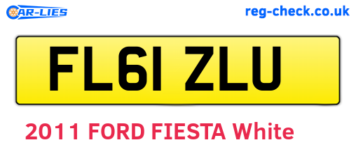 FL61ZLU are the vehicle registration plates.
