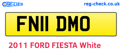 FN11DMO are the vehicle registration plates.