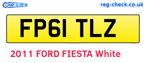 FP61TLZ are the vehicle registration plates.