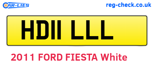 HD11LLL are the vehicle registration plates.