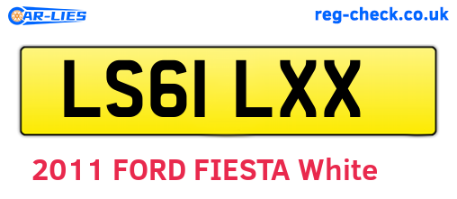 LS61LXX are the vehicle registration plates.