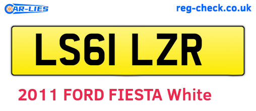 LS61LZR are the vehicle registration plates.