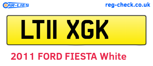 LT11XGK are the vehicle registration plates.