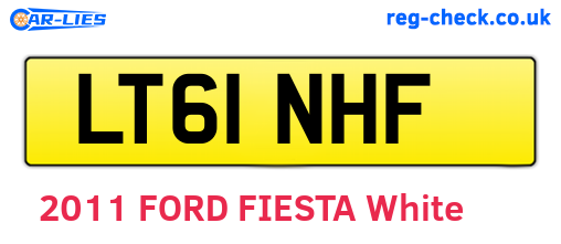 LT61NHF are the vehicle registration plates.