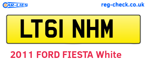 LT61NHM are the vehicle registration plates.