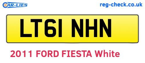 LT61NHN are the vehicle registration plates.
