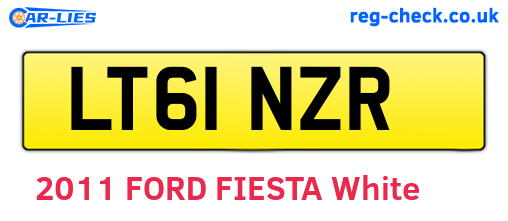 LT61NZR are the vehicle registration plates.