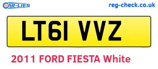 LT61VVZ are the vehicle registration plates.
