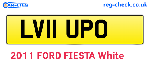 LV11UPO are the vehicle registration plates.