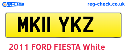 MK11YKZ are the vehicle registration plates.