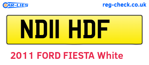 ND11HDF are the vehicle registration plates.