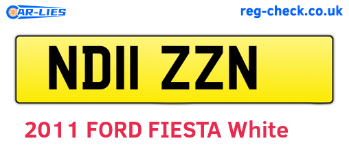 ND11ZZN are the vehicle registration plates.