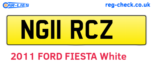 NG11RCZ are the vehicle registration plates.