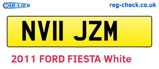 NV11JZM are the vehicle registration plates.