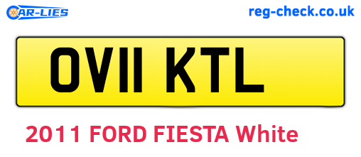 OV11KTL are the vehicle registration plates.