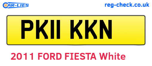 PK11KKN are the vehicle registration plates.