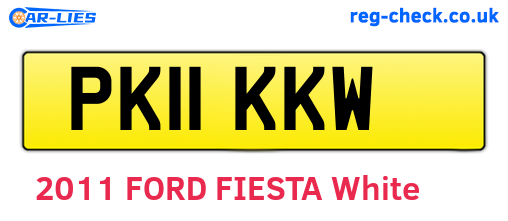 PK11KKW are the vehicle registration plates.