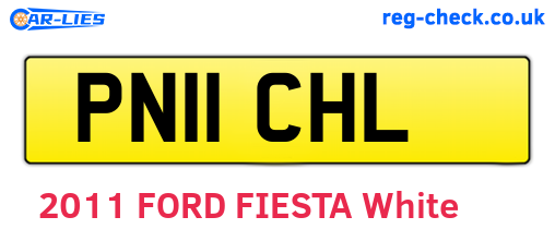 PN11CHL are the vehicle registration plates.