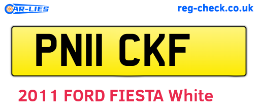 PN11CKF are the vehicle registration plates.