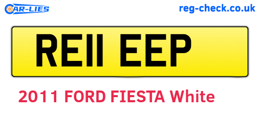 RE11EEP are the vehicle registration plates.