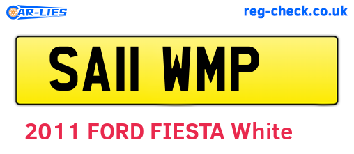 SA11WMP are the vehicle registration plates.