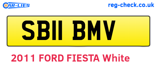 SB11BMV are the vehicle registration plates.