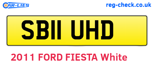 SB11UHD are the vehicle registration plates.