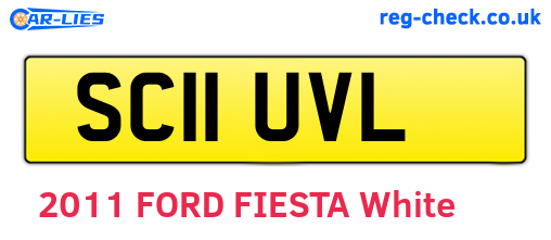 SC11UVL are the vehicle registration plates.