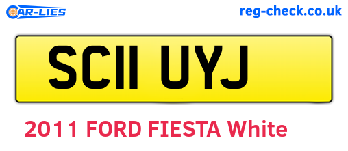 SC11UYJ are the vehicle registration plates.