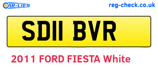 SD11BVR are the vehicle registration plates.