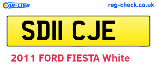 SD11CJE are the vehicle registration plates.