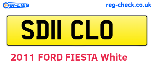 SD11CLO are the vehicle registration plates.