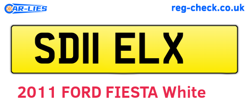 SD11ELX are the vehicle registration plates.