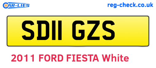 SD11GZS are the vehicle registration plates.