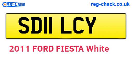 SD11LCY are the vehicle registration plates.