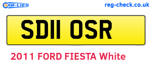 SD11OSR are the vehicle registration plates.