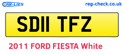 SD11TFZ are the vehicle registration plates.