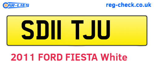 SD11TJU are the vehicle registration plates.