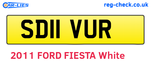 SD11VUR are the vehicle registration plates.