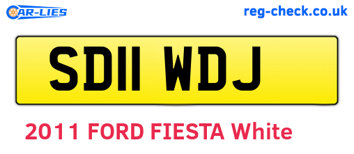 SD11WDJ are the vehicle registration plates.